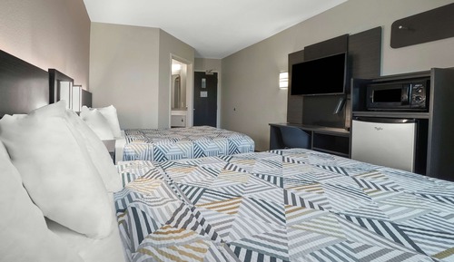 Standard Room, 2 Double Beds, Smoking, Refrigerator & Microwave