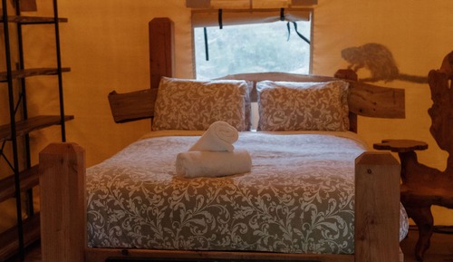 Traditional Tent, 1 Queen Bed, Patio