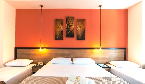 Classic Quadruple Room, 1 Bedroom, Beach View