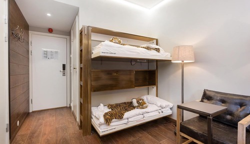 Double Room, Multiple Beds, Balcony (m køyeseng/bunk bed ONLY 143cm long)