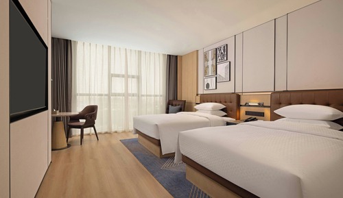 Standard Room, 2 Double Beds, Non Smoking, City View