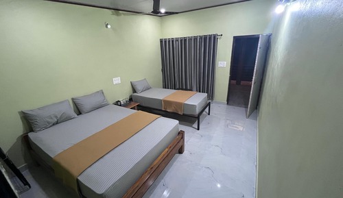 Family Double or Twin Room, Balcony, Beach View
