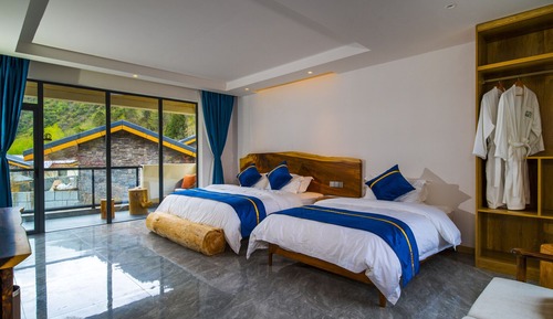 Family Twin Room, Balcony, Hill View