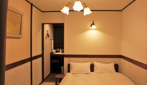 [S room]2F, Western Style Double Room with Private Open-air Bath, Non Smoking