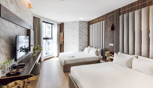 Business Quadruple Room, Garden View