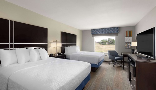 Room, 2 Queen Beds, Non Smoking, Refrigerator & Microwave