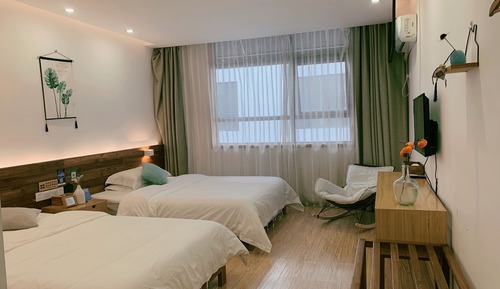 Comfort Double or Twin Room, 2 Double Beds, Non Smoking, Private Bathroom