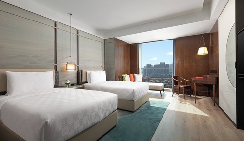 Standard Room, 2 Double Beds (Lily Town View)