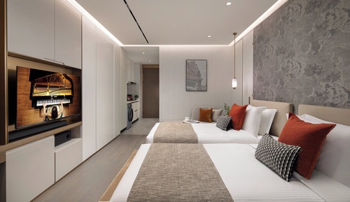 Deluxe Studio, 2 Twin Beds