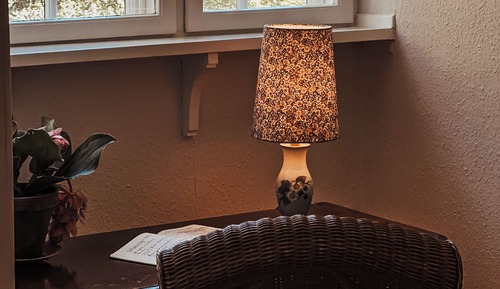Oak Room with woodland view