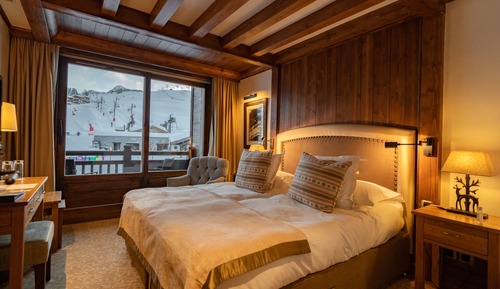Chambre double avec Balcon et Vue Piste