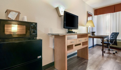 Standard Room, 1 King Bed, Smoking, Refrigerator & Microwave