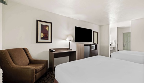 Standard Room, 2 Queen Beds, Non Smoking, Refrigerator & Microwave