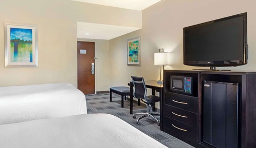 Standard Room, 2 Queen Beds, Non Smoking, Refrigerator & Microwave