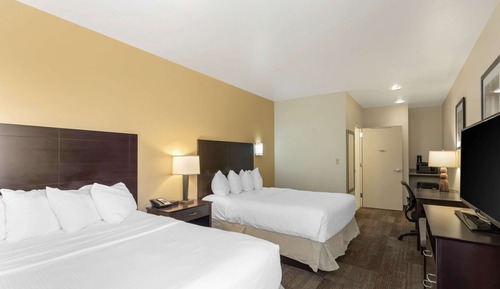 Standard Room, 2 Double Beds, Non Smoking, Refrigerator & Microwave