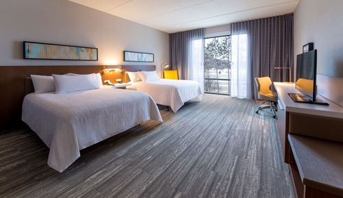 Suite, 2 Queen Beds, Accessible (Roll-in Shower, Hearing/ Mobility)