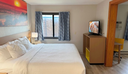 Suite, 1 King Bed, Refrigerator & Microwave