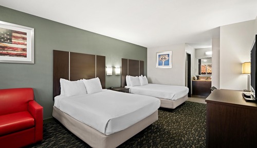 Standard Room, 2 Queen Beds, Non Smoking, Refrigerator & Microwave