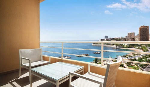 Premium Room, 1 King Bed, Balcony, Partial Sea View