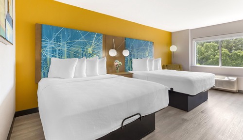 Standard Room, 2 Queen Beds, Non Smoking, Refrigerator & Microwave