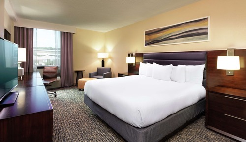 Suite, 1 King Bed, Jetted Tub (Hearing, Top Floor)
