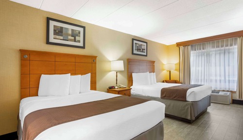 Standard Room, 2 Queen Beds, Non Smoking, Refrigerator & Microwave