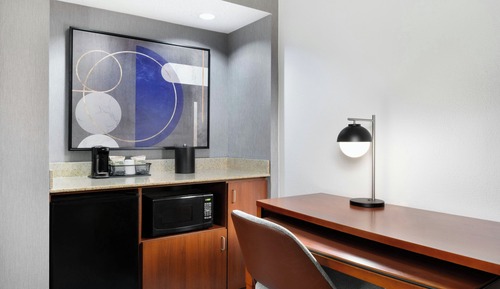 Suite, 1 King Bed with Sofa bed (Hearing Accessible)