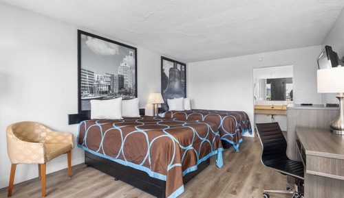 Standard Room, 2 Double Beds, Pool Side