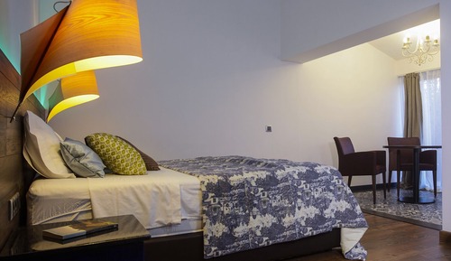 Deluxe Suite, 1 King Bed, Private Bathroom, Mountain View