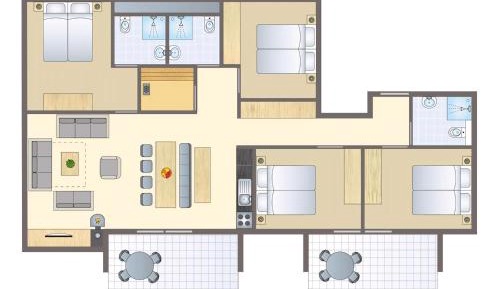 Four-Bedroom Apartment