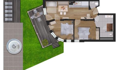 Family Room with Sauna