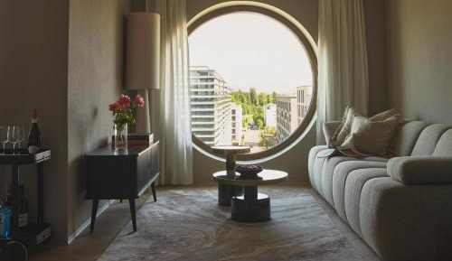 One-Bedroom Apartment with Balcony and Mountain View  