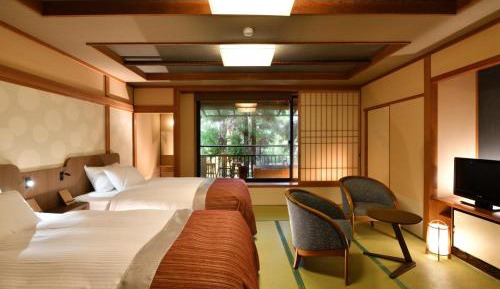 Twin Room with Tatami Area and Open Air Bath - 1st Floor
