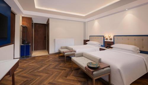 Deluxe Twin Room with Two Twin Beds and Balcony - Mountain View