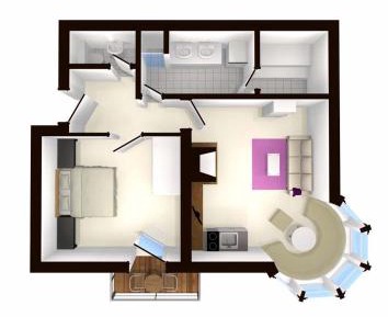 One-Bedroom Apartment with Balcony and Sauna - Annex