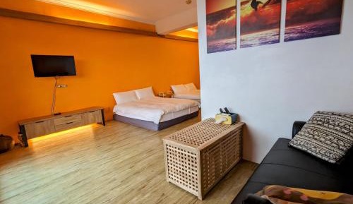 Deluxe Quadruple Room with Sea View