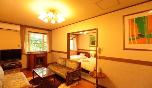 Twin Room with Open-Air Bath and Balcony