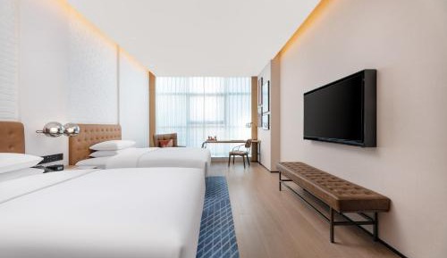 Premier Double Room with Two Double Beds and City View