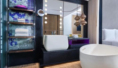 "Sea View Deluxe King, Guest room, 1 King, Sofa bed, Balcony with Free Scheduled Shuttle to Hotel’s Beach Facility