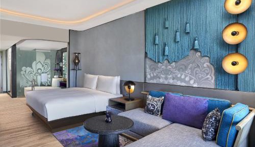 Deluxe King, Guest room, 1 King, Sofa bed, Balcony with Free Scheduled Shuttle to Hotel’s Beach Facility 