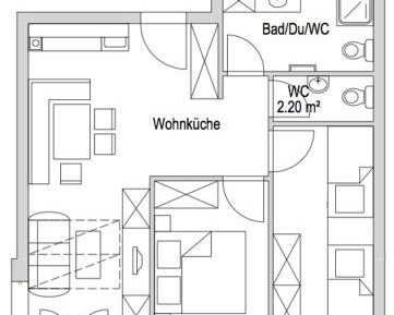 Comfort Two-Bedroom Apartment with Terrace