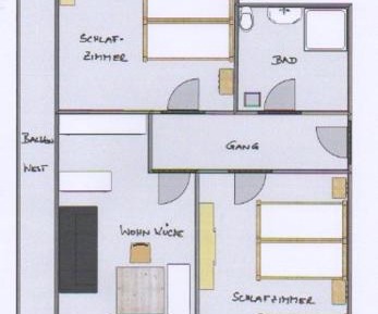 Two-Bedroom Apartment with Balcony