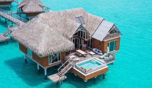Two-Bedroom Overwater Villa with Mountain View and Private Pool