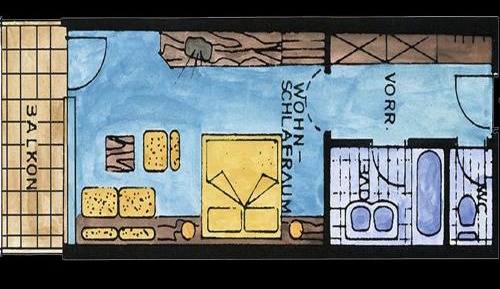 Large Double Room with Glacier View