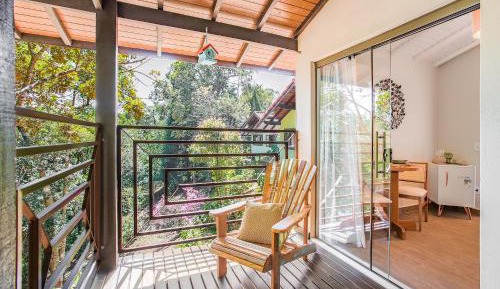 Chalé Deluxe com Hidromassagem e Chuveiro Duplo