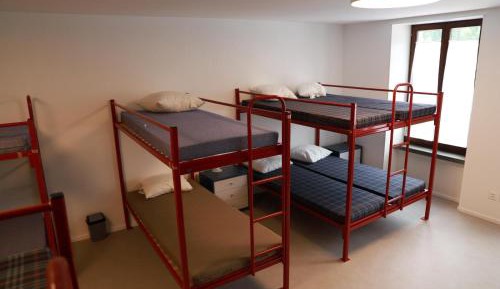 Bed in dormatory room