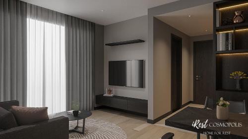 Deluxe One-Bedroom Apartment with City View