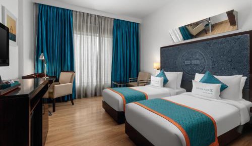 Superior Room with Enjoy Happy Hours with 1+1 offer on Alcoholic Beverages, 15% Off on Laundry service, Complimentary In-Room Refreshments featuring Cookie Platter  
