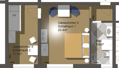 Quadruple Room with Shower