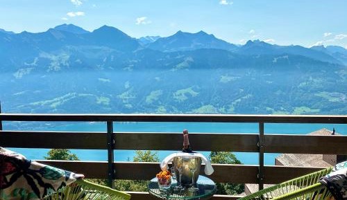 Double Room with Balcony and Lake and Mountain View